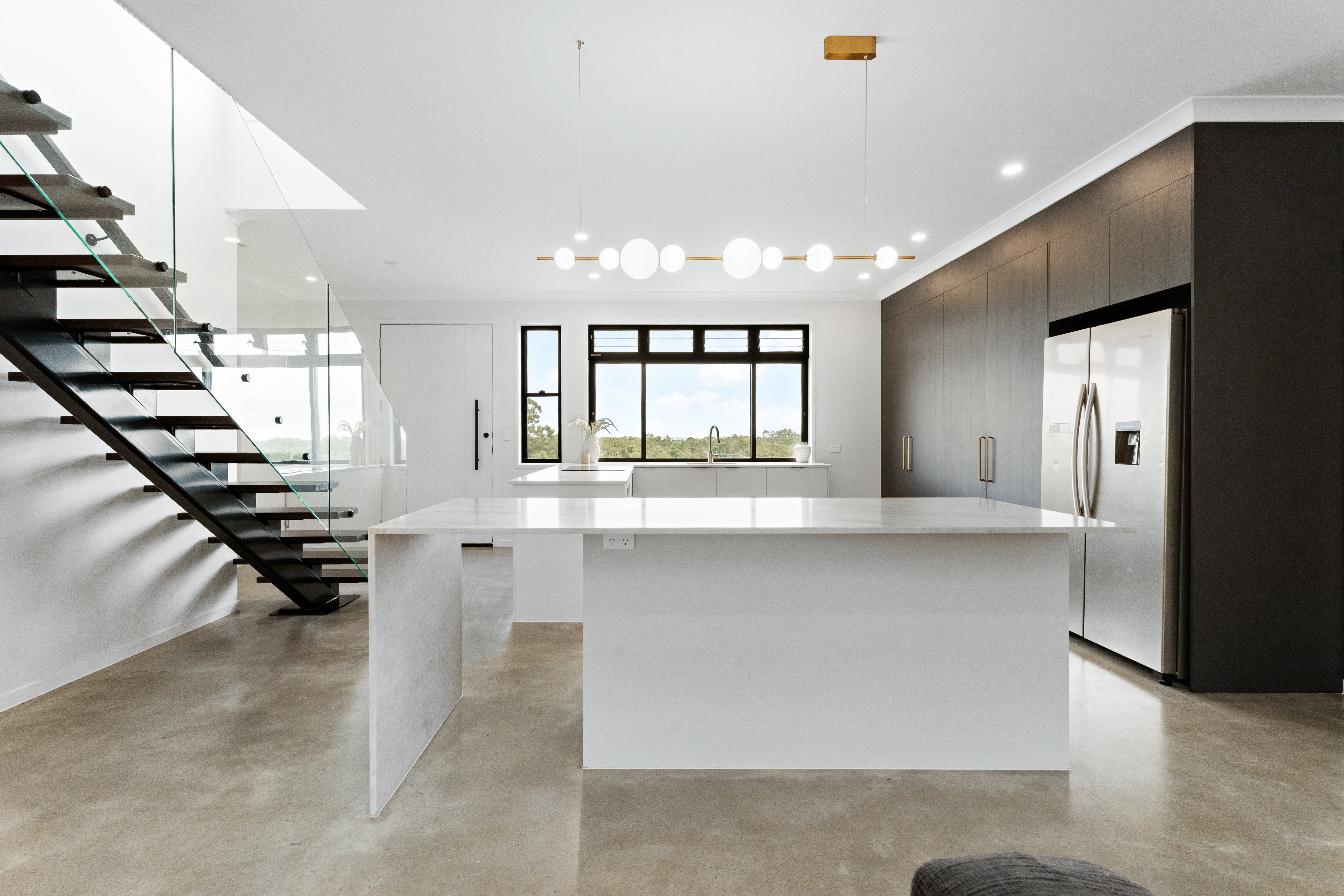 Exterior facade with infinity pool