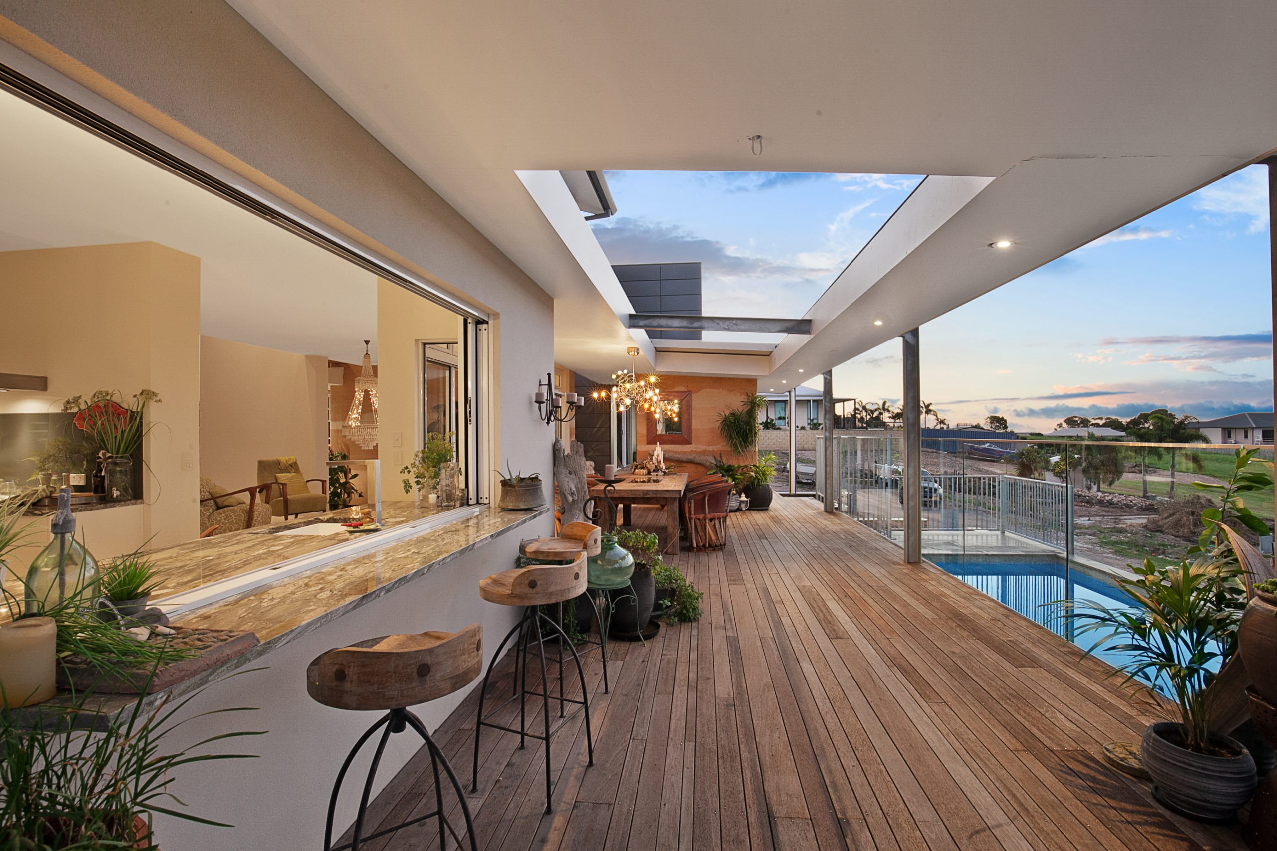 Open plan living area