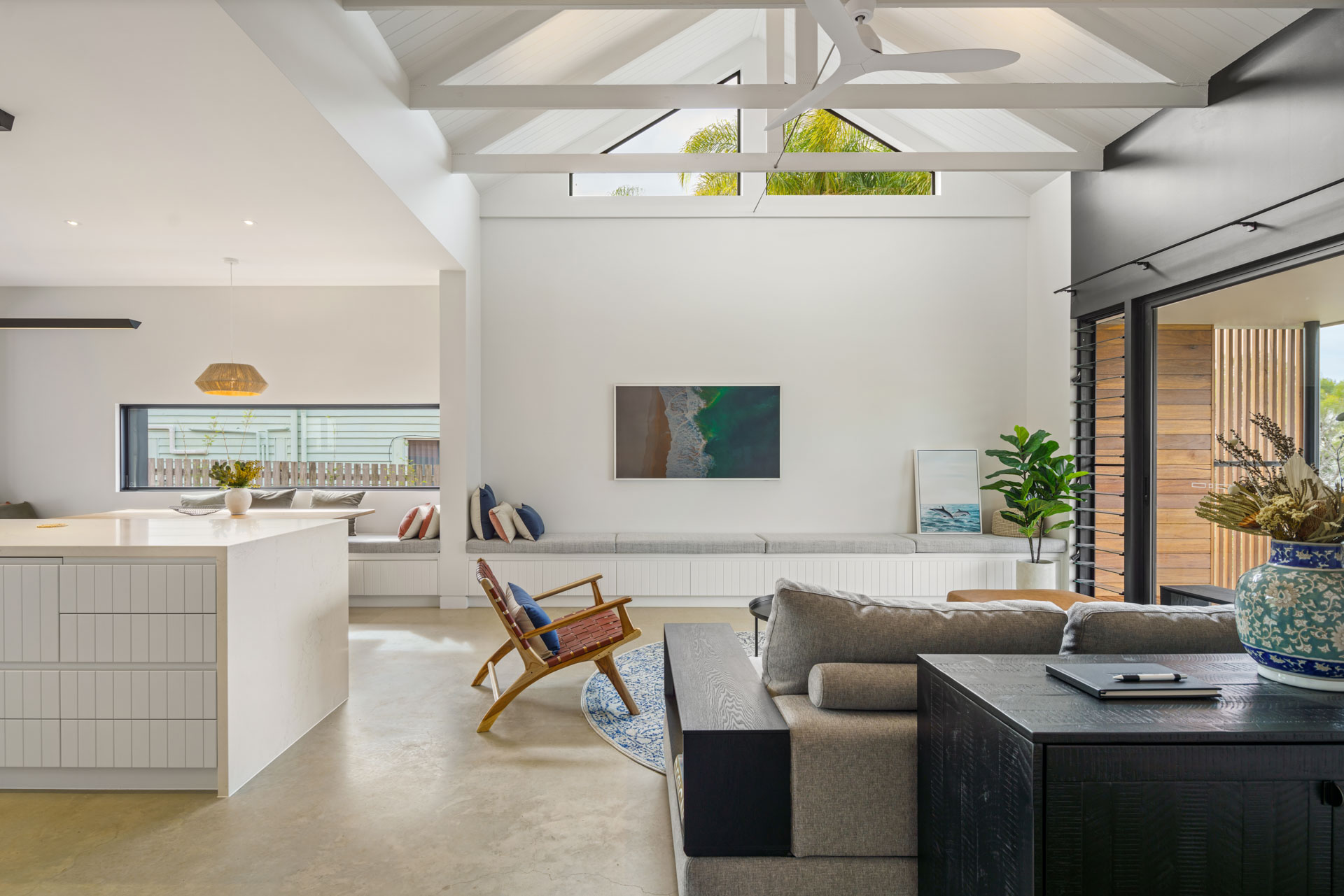 Master suite with harbor views