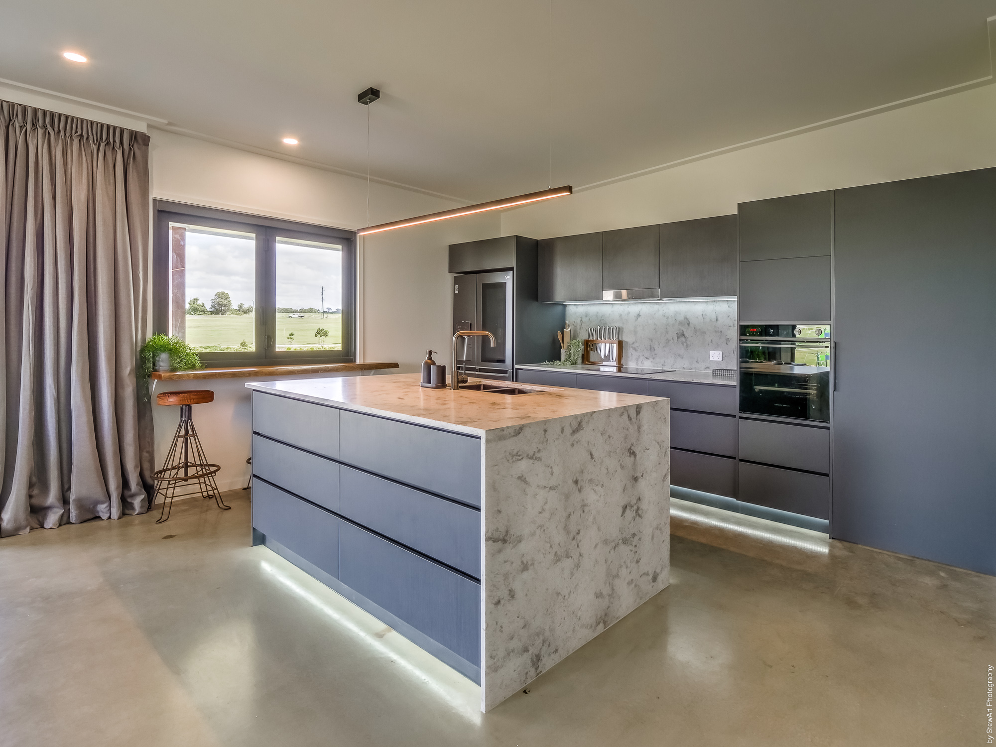 Master suite with harbor views