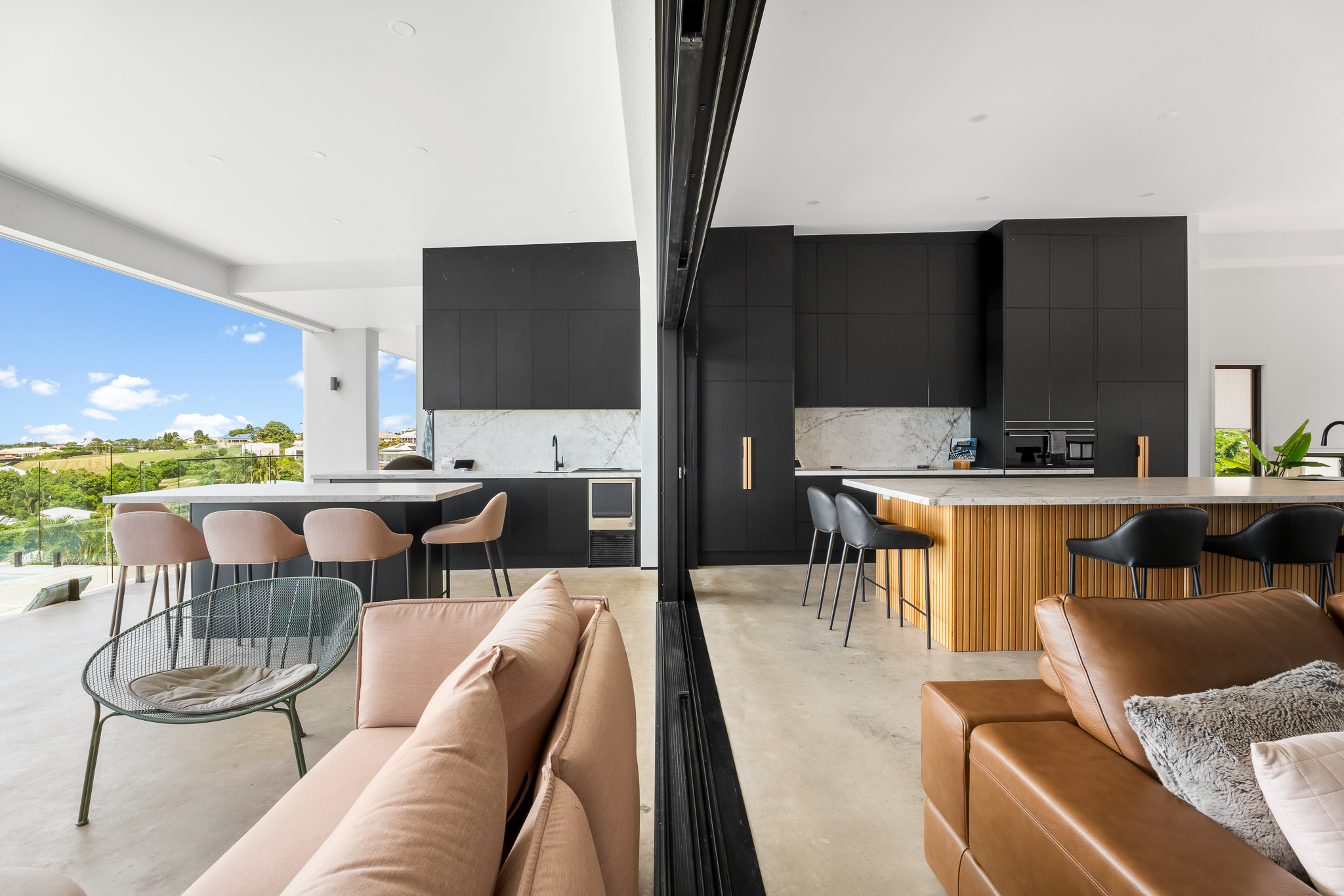 Open plan living area