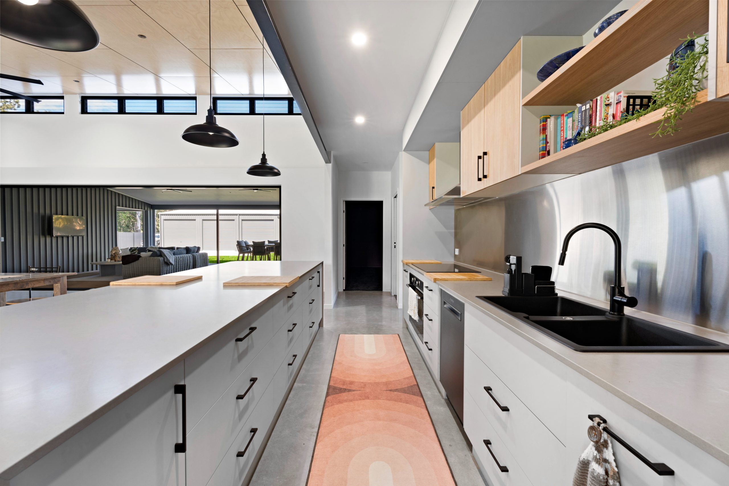 Open plan living area