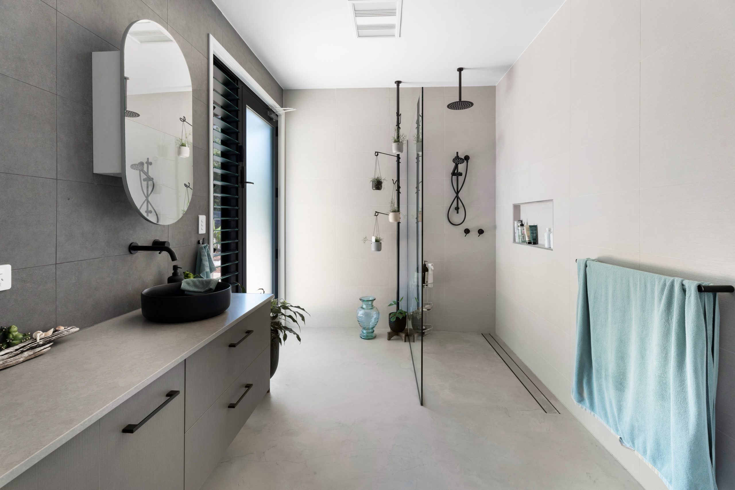 Master suite with harbor views